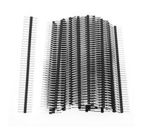 Kit de 20 cabezales de pines de 2,54 mm - 40 pines macho y hembra desmontables - Conector recto de una sola fila para PCB Arduino Protoboard - Prototipado electrónico de bricolaje