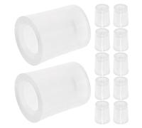 Kit de 20 Cabezales de Transferencia de Perfume de Plástico Blanco