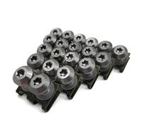 Kit De 20 Tornillos Carenado De Motocicleta para Gas Gas EC2T FSE FSR EC300 EC250 Surtido De Tornillos De Carrocería, Tuercas De Resorte M6 Tornillos De Montaje Carrocería(Titanio)