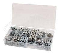 Kit de 200 muelles de compresión y extensión surtidos, en caja de muelle industrial