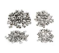 Kit de 200 piezas de insertos de tuerca remachable de acero inoxidable, tuercas remachables ciegas M3, M4, M5 y M6 para chapas metálicas y tubos, elementos de fijación