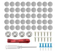 Kit de 202 piezas de botón de reparación para techo de coche, pines de reparación de tela para techo de coche con herramienta y enganche, remaches de techo automáticos para hebilla de forro interior
