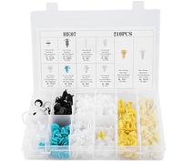 Kit de 210 piezas de clips para el embellecedor de la puerta del automóvil, conjunto universal de retenciones para paragolpes, clips de remaches a presión surtidos para panel de