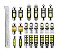 Kit de 22 Bombillas LED Coche Interior, C5W T10 194 2825 y Festón 29-42mm | Blanco Xenón 6000 K,Errores Can-bus para Luces Interiores de Coche,Universal 12V para Matrícula,Maletero y Techo,Puerta
