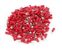 Kit De 25-300 Conectores De Cable Con Aislamiento Eléctrico: Conectores De Horquilla, De Empalme, De Desconexión Rápida Y De Pinza; Terminales De Cable For Crimpar.(50pcs SV 1.25-8 Red)