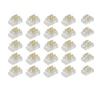 Kit de 25 conectores de tira LED COB de 2 pines y 5 mm para uniones de tira a cable y de tira a tira en luces de 5 V a 24 V CC.