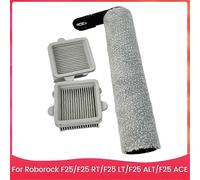 Kit de 3 cepillos y filtros para aspiradoras Roborock F25, F25 RT, F25 LT, F25 ALT, F25 ACE.
