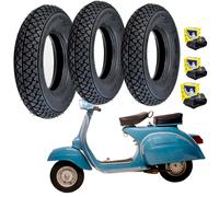 KIT DE 3 CUBIERTAS + 3 HABITACIONES MICHELIN S83 3.50/10 59J PIAGIO APE 50 TM...