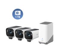 Kit de 3 eufyCam S3 Pro + Disco Duro de 1 TB white