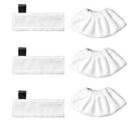 Kit de 3 gorros de microfibra con 3 gorras de microfibra y paños de microfibra, toallita Karcher Vapor Accesorios Set de paños para limpiador de vapor Kärcher Easyfix SC2 SC3 SC4 SC5