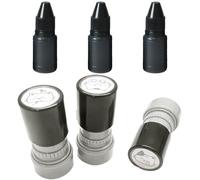 Kit de 3 herramientas de sellado creativo, sellos de con 3 tintas negras, para profesores estudiantes scrapbooking