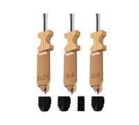 Kit de 3 Hotends Mejorados de 0,25 + 0,4 + 0,6 mm para Boquillas de Desmontaje Rápido para FLASHFORGE AD5X, 3 Cubiertas de Silicona Adicionales y 1