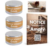 Kit de 3 imanes de 6 mm de reparación de flotador depósito de agua para café | Reemplazo compatible con Philips Senseo HD QuadRANTE TWIST SWITCH UP ETC... | + instrucciones incluidas