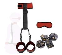 Kit de 3 piezas de correas de nylon rojas para yoga, diseñadas para relajar los músculos del cuello y mejorar la experiencia del yoga