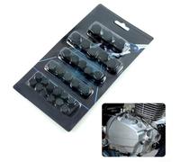 Kit de 30 tapas de pernos de motocicleta para modelos Honda, cubiertas con revestimiento de plástico para proteger roscas y mejorar la consistencia visual