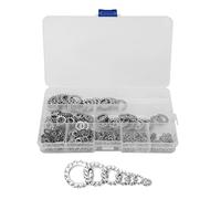 Kit de 300 Arandelas de Bloqueo Dentadas Externas, Acero Inoxidable 304, M2.5 a M12, Surtido de 8 Tamaños para Fijación Segura