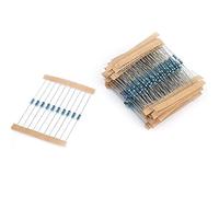 Kit de 300 Resistencias de Película Metálica 1/4W 1% - 30 Valores de 10Ω a 1MΩ con Kit Organizador para Proyectos Electrónicos, Reparación DIY y Estudiantes
