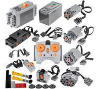 Kit de 32 Piezas de función de Potencia, Compatible con Las Principales Marcas de Bloques M/L/XL/Servo-Train-Motor-Set Technic-Parts Receptor de Infrarrojos Mandos a Distancia de Velocidad Ajustable