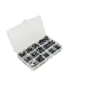 Kit de 320 espaciadores y sujetadores de nailon negro M3 con separadores tornillos tuercas para montaje de circuito (B)