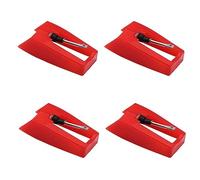 Kit de 4 Aguja para Tocadiscos de USINTR - Repuestos Universales, Compatible con Crosley, Ion, Jensen, Bush y Teac - Disponible para Fonógrafos, Reemplazo Fácil y Funcionamiento Óptimo.