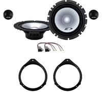 Kit de 4 Altavoces Alpine SXE-1750S de 16,5 cm para Audi A3 5 Puertas (04-12), A4 B6, B6 Avant (01-05), B6 Cabrio (02-08), A4 B7, B7 Avant (04-08) B7 Cabrio (02-08) + 2 Soportes + 2 Conectores