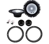 Kit de 4 altavoces delanteros Alpine de 16,5 cm para VW UP desde 2011 en adelante + 2 soportes + 2 conectores