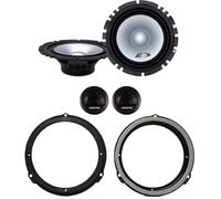 Kit de 4 altavoces delanteros Alpine SXE-1750S de 16,5 cm para Ford C-Max 2011-2019, Focus III 2011-2020, Grand C-Max 2011-2019 + 2 soportes