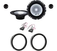 Kit de 4 altavoces delanteros Alpine SXE-1750S para Skoda Fabia del 07 al 14, Octavia I del 96 al 04, Octavia II del 04 al 13, Octavia III del 12 al 19 de 165 mm con 2 soportes y 2 conectores.