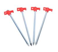 Kit de 4 estacas de acero con cabeza de plástico L: 25 cm - suelo pedregoso