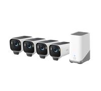 eufy Security S3 Pro (eufyCam 3 Pro), 4K Camara vigilancia WiFi Exterior Solar, visión MaxColor, energía inagotable 2.0, reconocimiento Facial IA, Almacenamiento Local Ampliable, sin cuotas