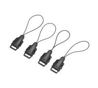 Kit de 4 hebillas de liberación rápida para correa de cuello, ojal para cámara, correa para el cuello para anillo de orejeta redondo II