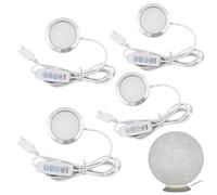 Kit de 4 luces LED para Bambu Lab X1/P1/001 Series, 3 colores regulables 5 V USB, 3000 K blanco cálido y luz diurna de 6000 K, impresora 3D Internal Lighting Replacement Parts