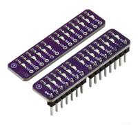 Kit de 4 luces que fluyen para Arduino, LED Plug and Play con colores rojo, verde y azul, componentes electrónicos de bricolaje de 3.3 V-5.5 V para principiantes, PCB compacto de 4.16 x 1.07 cm (azul)
