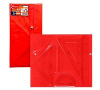 Kit de 4 Piezas Escolares Transparentes Technic Maped con Bolsa