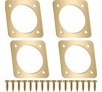 Kit de 4 protectores de puerta de metal para casa de pájaros para protección, construcción resistente a la corrosión para soluciones de seguridad de cajas al aire libre (11/4 pulgadas)
