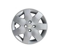 Kit de 4 tapacubos adaptables - para Nissan MICRA (Logo Cromado) - diámetro 15"