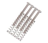 Kit de 4 tornillos y resorte Humbucker para guitarra, M3 x 30 mm, kit de tornillos y resortes para guitarra eléctrica, Humbuckers, piezas de guitarra eléctrica (plateado)