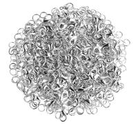 Kit de 400 cierres de langosta con anillas abiertas para pulseras, collares, cierres de plata, ganchos para manualidades, joyer?a, 12 mm x 7 mm