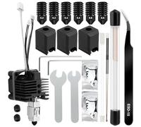 Kit de 42 ventiladores Hotend para impresoras 3D Bambu Lab X1/X1C, juego de mantenimiento con boquillas de 0,2/0,4/0,6 mm, agujas de limpieza, calcetines y herramientas de silicona, piezas de repuesto