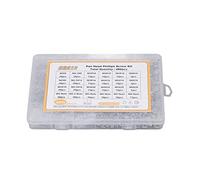 Kit de 480 piezas de tornillos, tuercas y arandelas de acero inoxidable, juego surtido de cabeza avellanada con caja de almacenamiento, sujetadores métricos M2, M2.5, M3, M4, M5 y