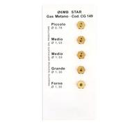 Kit de 5 boquillas para cocina de gas metano Ø 6 MB