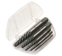 Kit de 5 extractores de tornillo acero de carbono draper 3-18mm para moto