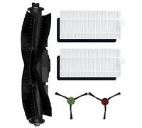 Kit de 5 filtros de cepillo lateral principal para Cecotec para CONGA Pet Max para robot aspirador X-TREME, 1 cepillo de rodillo principal, 2 filtros HEPA, 2 cepillos laterales