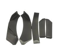 Kit de 5 piezas/1 juego de alerones y separadores de parachoques delantero universales for coche, accesorio for automoción.(Black)