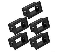 Kit de 5 piezas de carcasa de panel de soporte de interruptor basculante ABS único panel de montaje negro para coche, camión, SUV y barco marino control de salpicadero