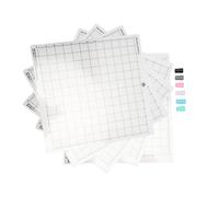 Kit de 5 piezas de tapete de corte adhesivo de 12 x 12 pulgadas con cuadrícula para Explore Air, Maker y Silhouette Cameo, que incluye 6 adaptadores de punta para