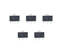 Kit de 5 reguladores de tensión 12 V 100 mA 7812 78L12 L78L12 L78L12C SOT-89