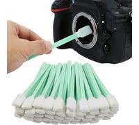 Kit de 50 hisopos de espuma para limpieza, sin pelusa, multiusos para impresoras de inyección de tinta, lentes, dispositivos electrónicos y superficies delicadas. Hisopos de algodón duraderos.