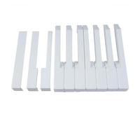 Kit de 52 Uds de teclas de Piano, Kit de mantenimiento de Piano de plástico ABS blanco con frentes, piezas de repuesto profesionales, accesorios for Piano