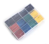 Kit de 530 tubos termorretráctiles de poliolefina retardante de llama, relación 2:1, varios tamaños, aislamiento eléctrico, 55C a 125C, aprobado por UL (A)